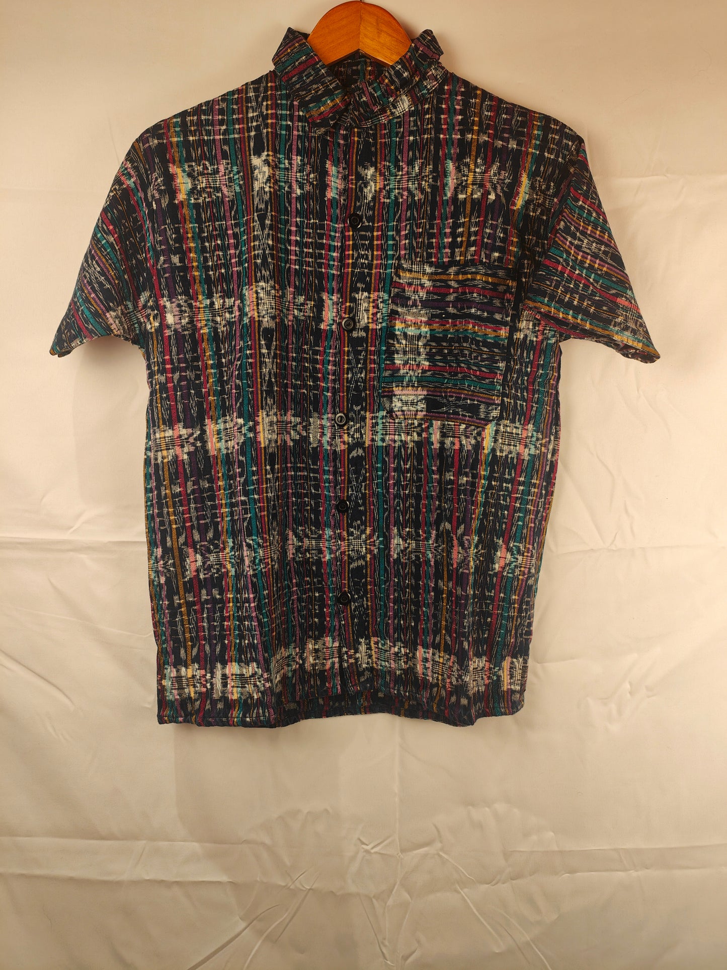 Handmade Premium Mixed colors Blueish shirt Medium