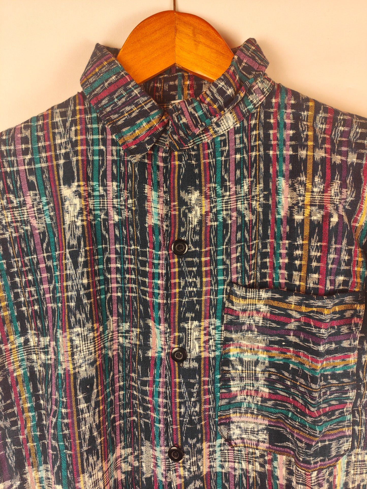 Handmade Premium Mixed colors Blueish shirt Medium